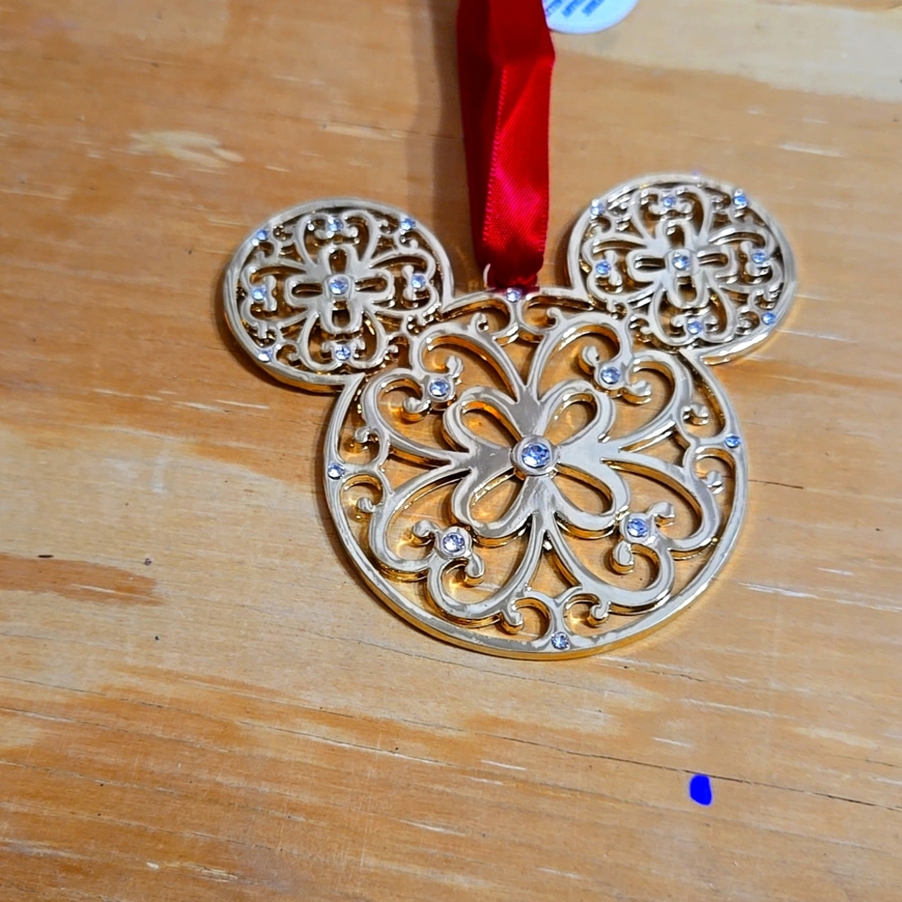 Disney Gold Mickey Mouse ornament